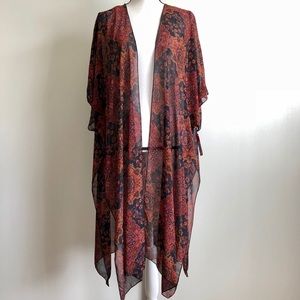 Sheer kimono duster